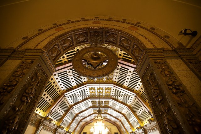 Awe-Inspiring Ornate Ceiling of a Historic Church