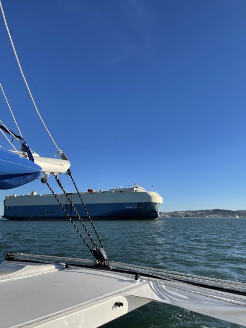 Majestic ship docked at San Francisco Bay