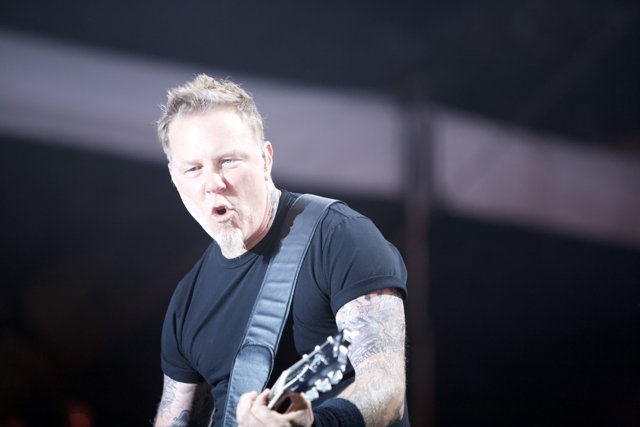 James Hetfield Shreds on Stage at Big Four Festival