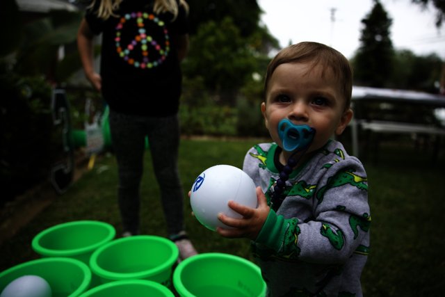 Fun with Balls and Cups at Cam's Grad Party