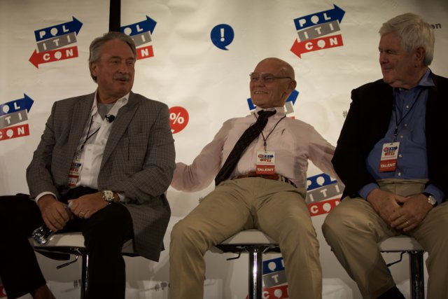 Three Men in Suits at Politicon Conference