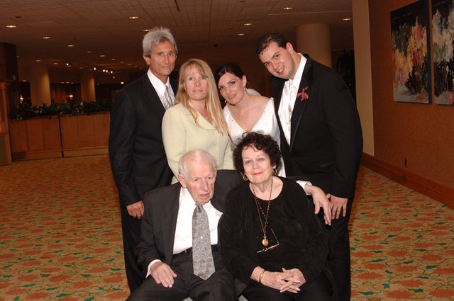 Multi-Generational Family Portrait at Wedding Celebration