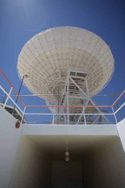 Radio Telescope atop an Architectural Marvel