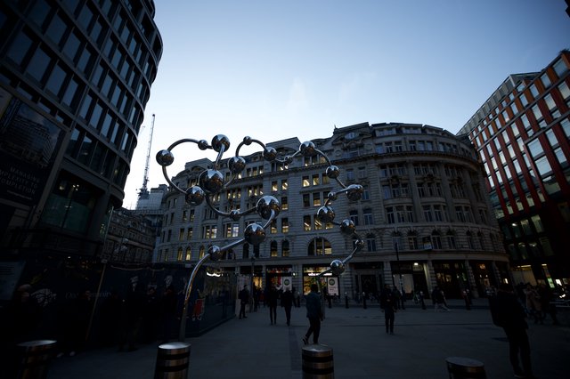 Molecular Sculpture at Dawn in London Square