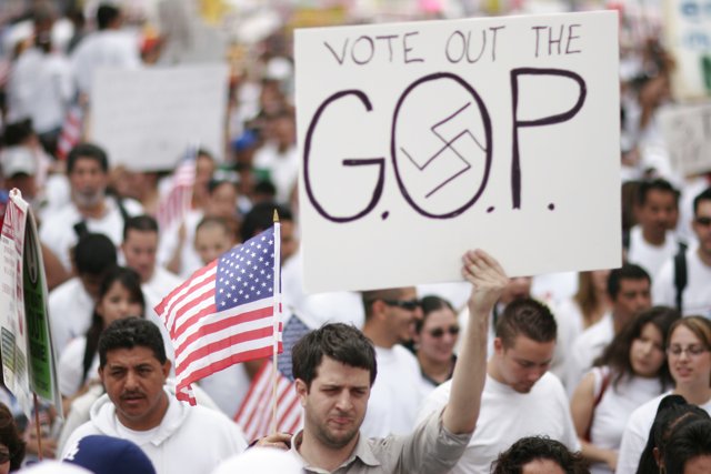 Vote Out the GOP Protest Sign