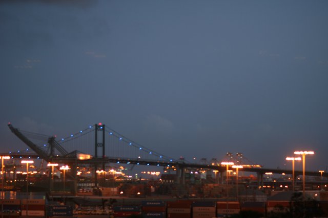 Illuminated Metropolis Bridge