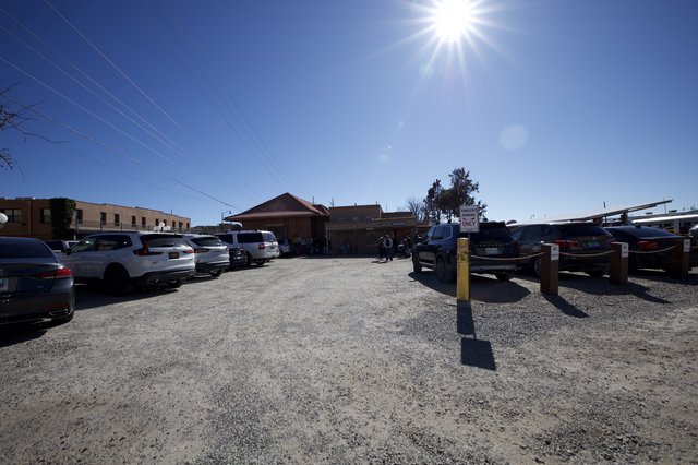 Gravel Parking Lot at Southwestern Commercial District