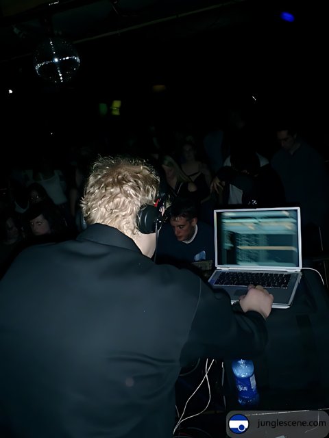 Laptop DJ in the Nightclub