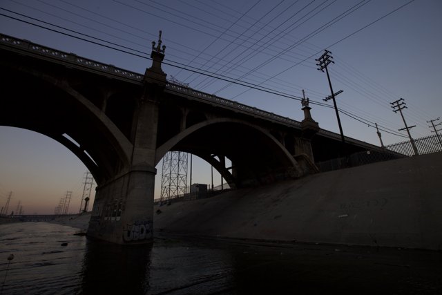 The Sun Sets on the Los Angeles River