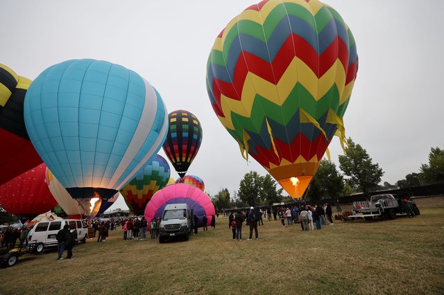 Colorful Hot Air Balloons Launch at Sonoma County Classic