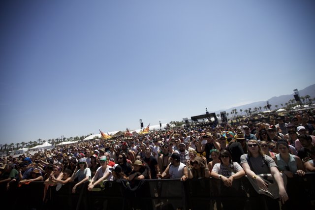 Coachella Crowd Rocks Out Under Clear Blue Skies
