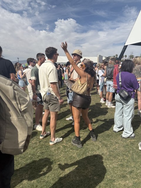 Festival Vibes Under Cloudy Skies