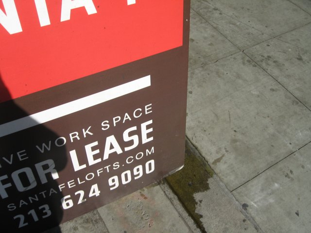 Vacant Office Space Sign