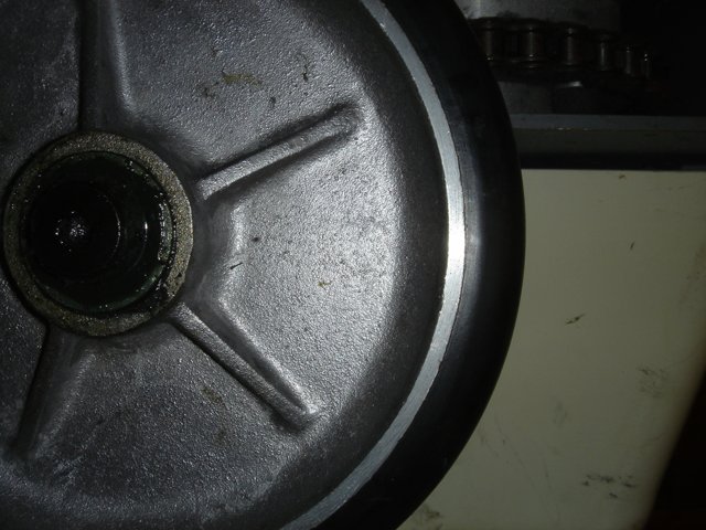 Close up of a Metal Machine Wheel