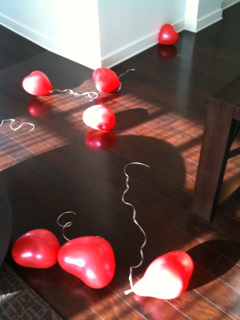 Balloons and Hardwood Flooring