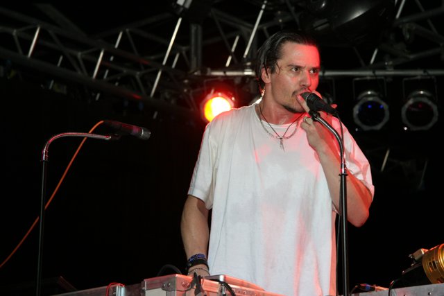 Mike Patton Rocks the Stage with Two Microphones