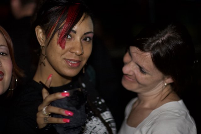 Two Women at a Nightclub Party in 2006