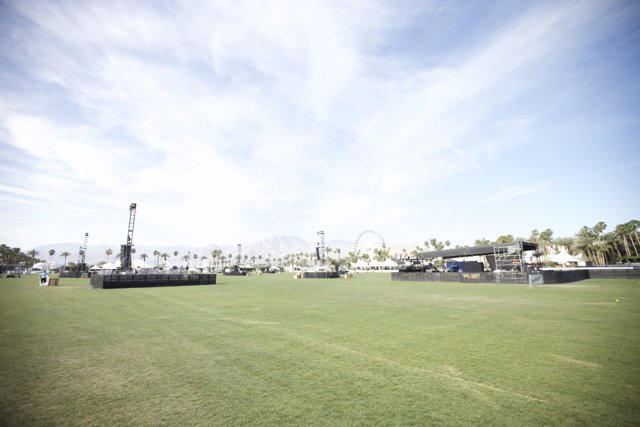 Coachella Stage on a Grassy Field