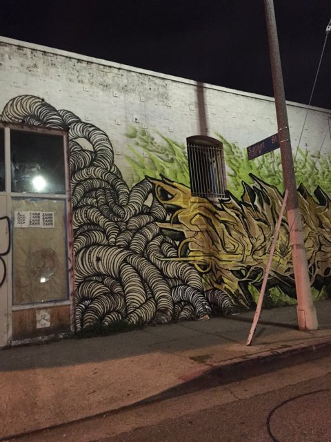 Graffiti Art at Night