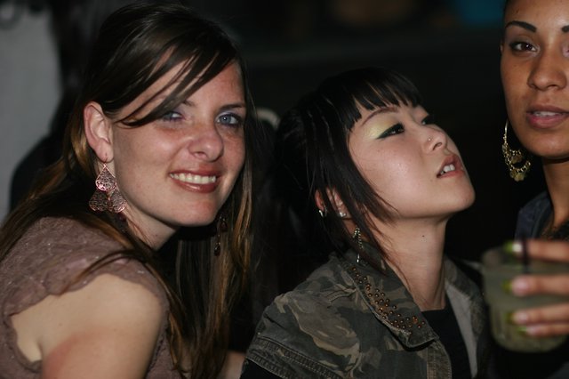Three Women Enjoying a Night Out Together