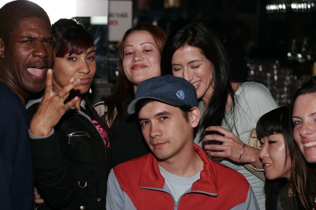 Friends Celebrate Together at a Late-Night Venue