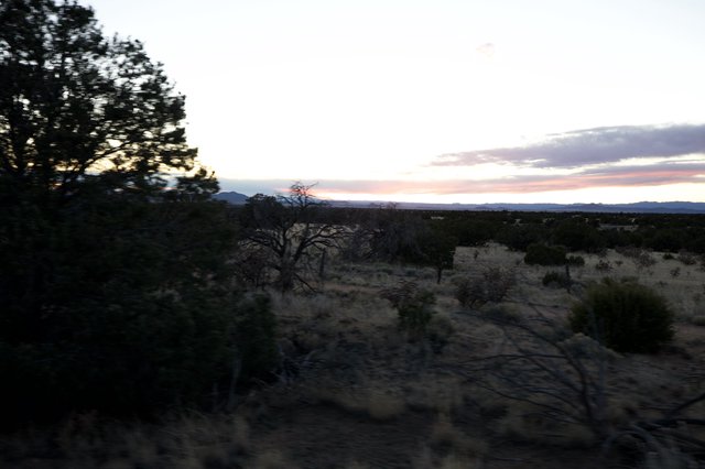 Desert Sunset Over New Mexico Landscape
