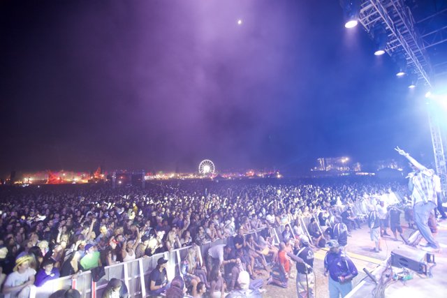 Night Sky Lights up at Coachella Concert