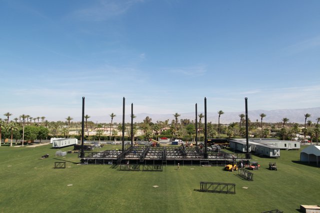 Coachella Stage in a Field