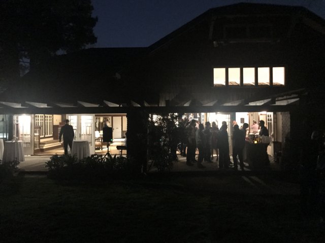 Nighttime Gathering at the Porch