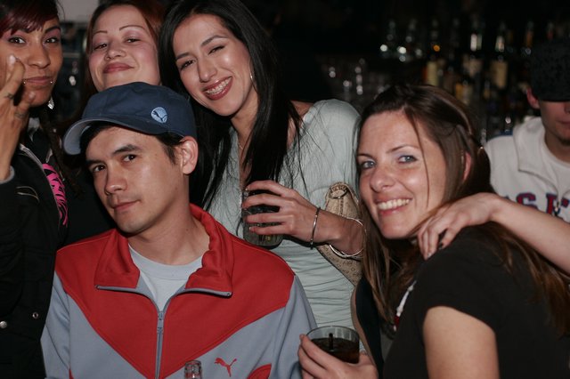 Friends Celebrating a Night Out at the Bar
