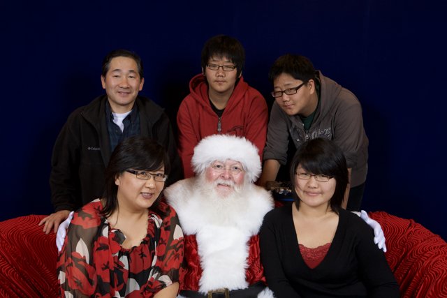 Christmas Group Photo with Santa Claus