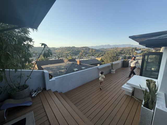 Sunset Serenity on a Los Angeles Terrace