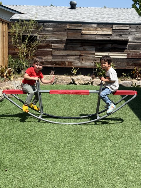 Seesaw Smiles in Spring