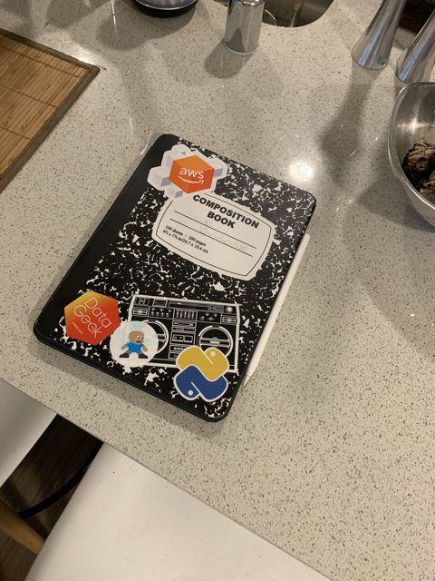 Stickered Notebook Finds a Home in San Francisco Kitchen