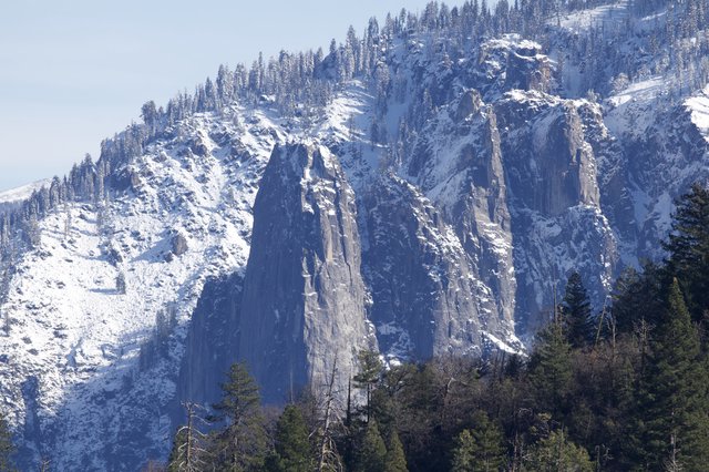 Winter Snow on Yosemite's Granite Spires