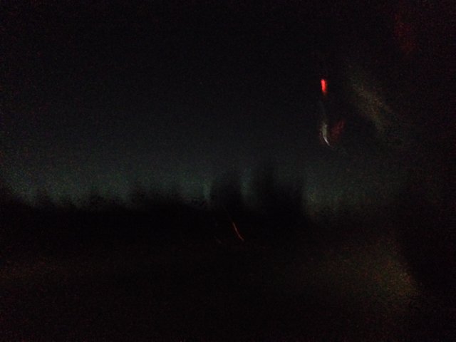 Night Drive Through Aurora Sky