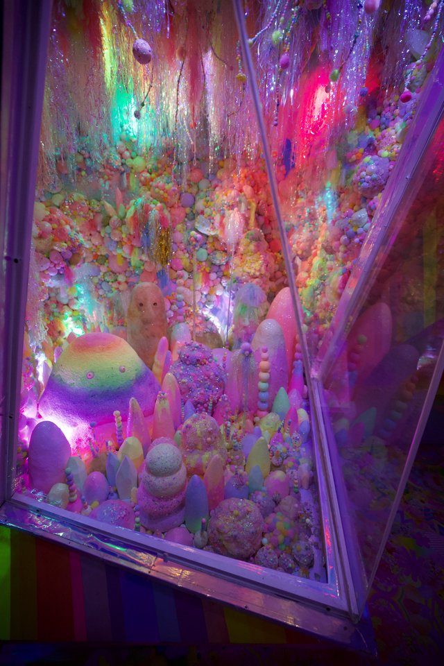 Whimsical Candy-Colored Installation Art Display Case