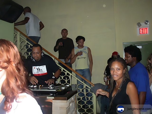 Nightclub DJ Entertains Crowd