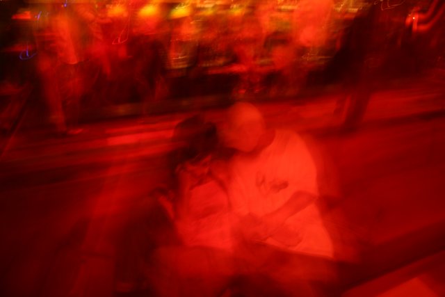 Blurred Romance in the Night Club District