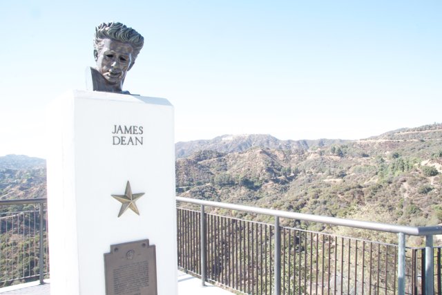 James Dean Monument overlooking the Hillside
