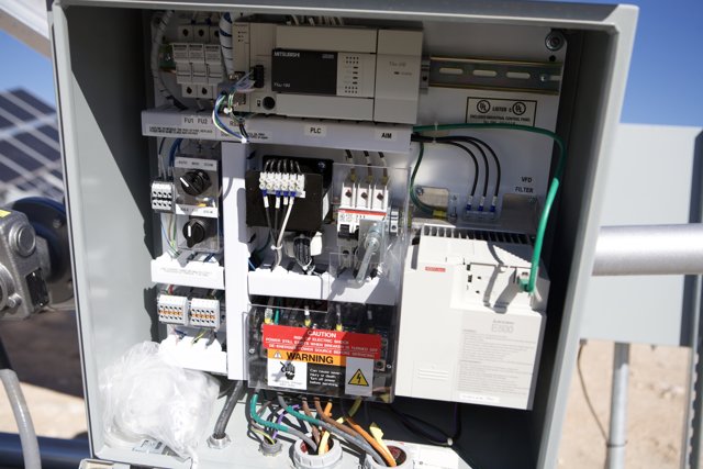 Electrical Panel with Computer Hardware and Wiring