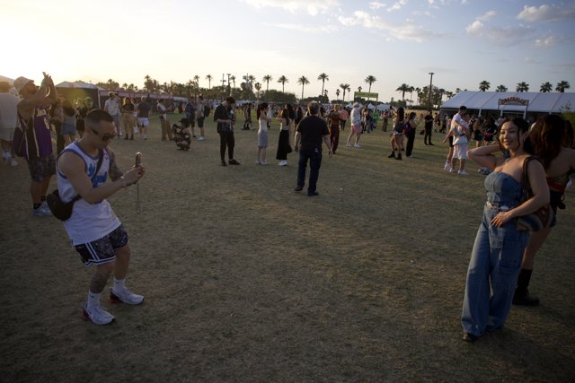 Vibrant Dusk: A Snapshot of Coachella 2024