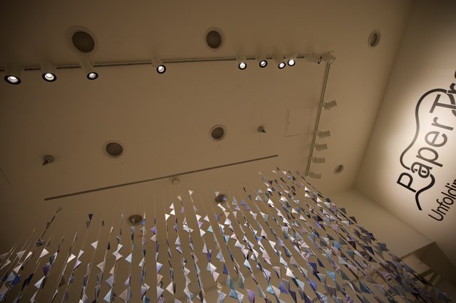 Paper Art Installation at Modern Gallery Space