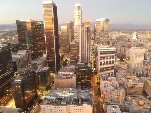 Aerial View of the Vibrant Metropolis