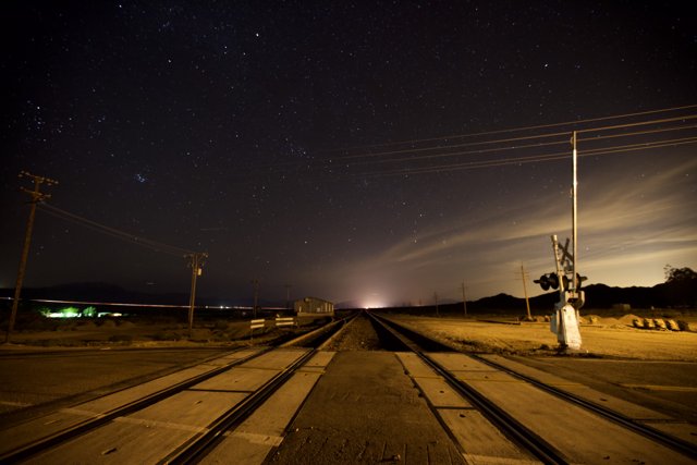 Nighttime Railway Passage