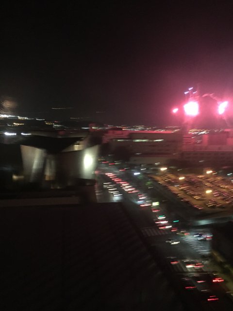 Spectacular Fireworks over the LA Skyline