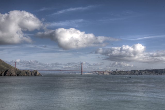 Golden Gate Bridge Against a Beautiful Sky