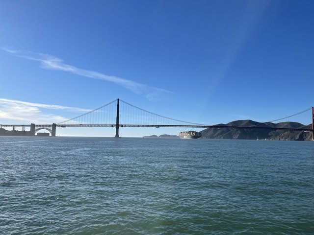 The Majestic Golden Gate Bridge over San Francisco Bay