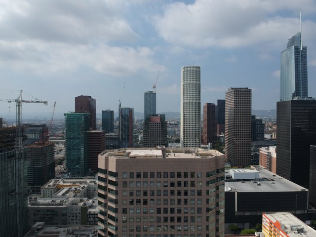 A Bird's Eye View of LA's Metropolitan Skyline