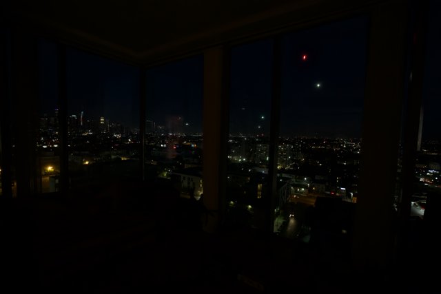 City Nightscape from the Window